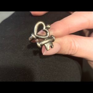 James Avery key to my heart ring.